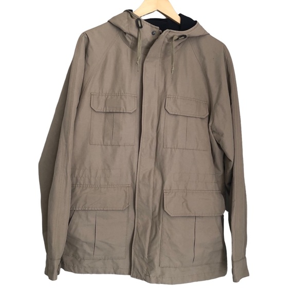 UNIQLO Zip-up Hooded Tan Jacket - Picture 2 of 12